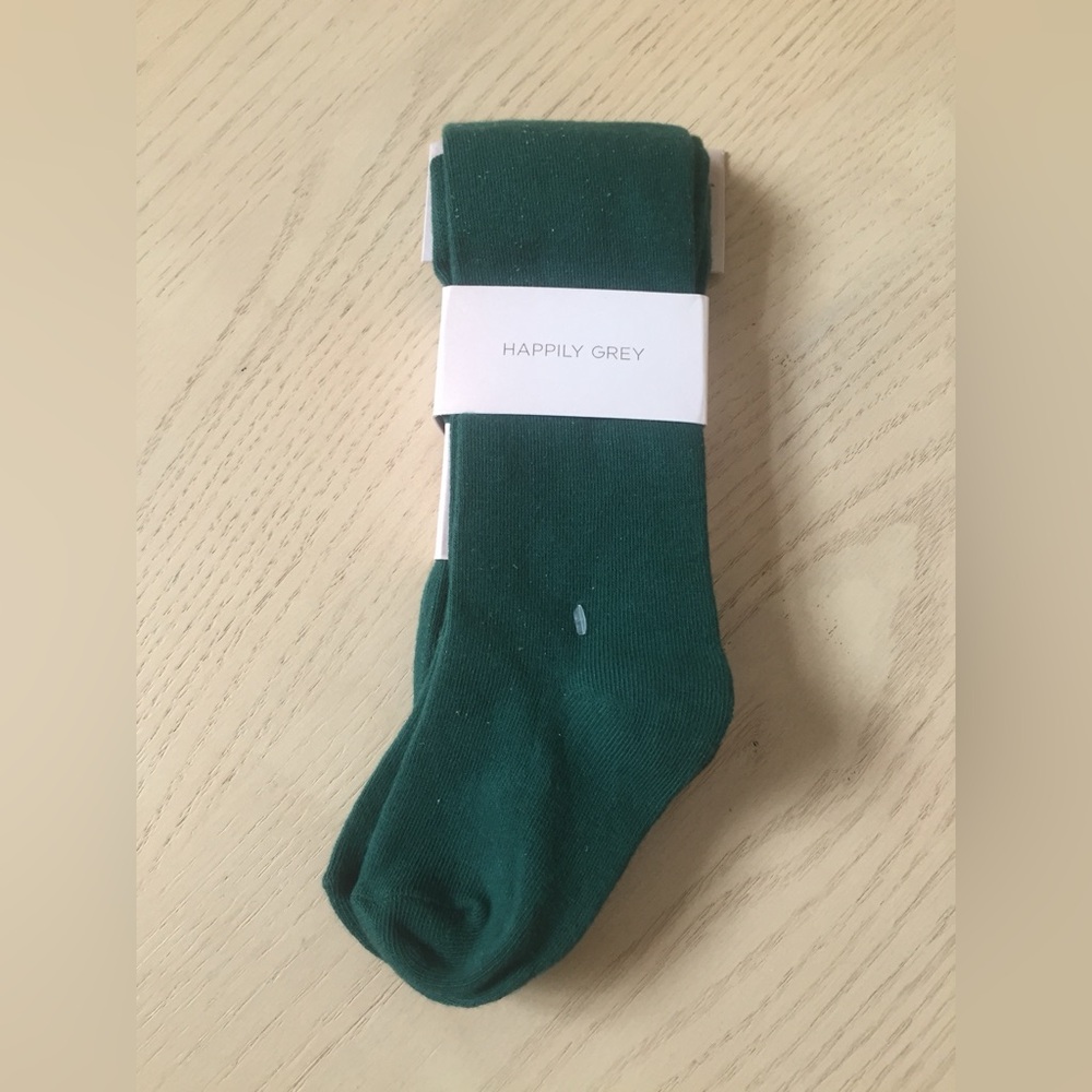 🧑‍🎄🎅Christmas in July Sale🧑‍🎄🎅NWT Girls Green Tights XS size 4